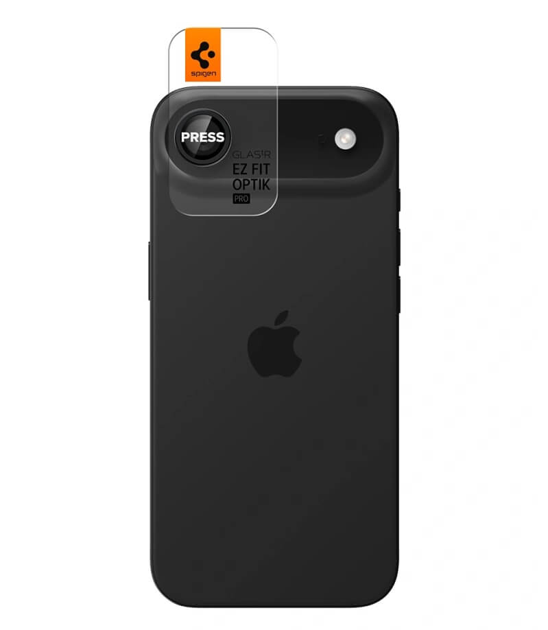 Протектор за Камерата на iPhone Air, Spigen EZ Fit Optik Pro Glass tR 2бр., Черен (2)