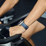 Кевларена Каишка за Apple Watch, Pitaka Carbon Fiber Watch Band Moon, Син (8)