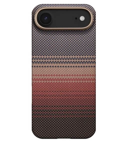 Magsafe Калъф за iPhone Air, Pitaka Edge Sunset Case, Кафяв (2)