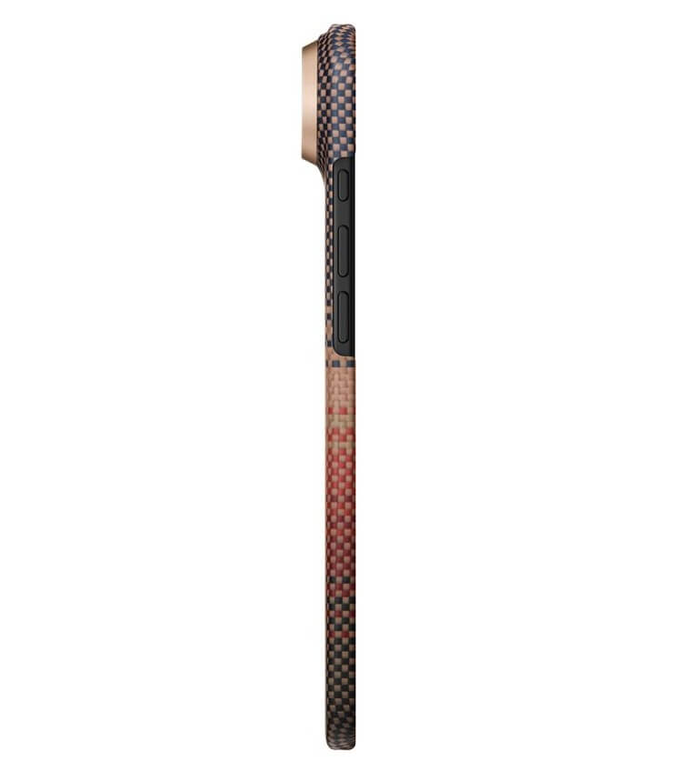 Magsafe Калъф за iPhone Air, Pitaka Edge Sunset Case, Кафяв (5)