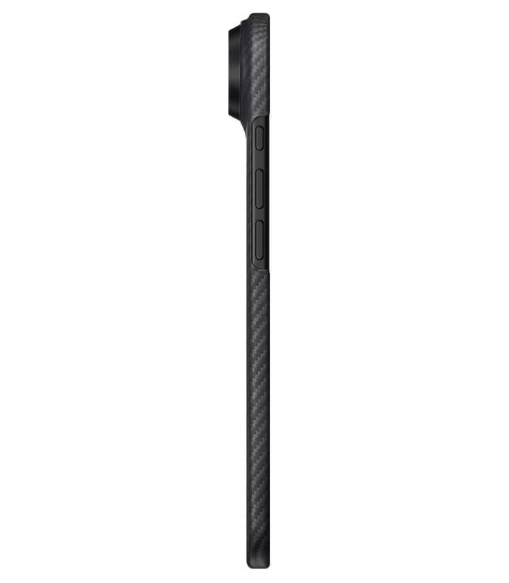 Magsafe Калъф за iPhone Air, Pitaka Edge Black-Gray Case, Черен (4)