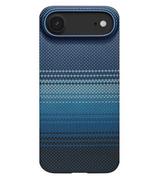 Magsafe Калъф за iPhone Air, Pitaka Edge Moonrise Case, Син (2)