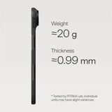 Magsafe Калъф за iPhone Air, Pitaka Edge Black-Gray Case, Черен (6)