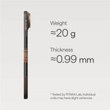 Magsafe Калъф за iPhone Air, Pitaka Edge Sunset Case, Кафяв (7)