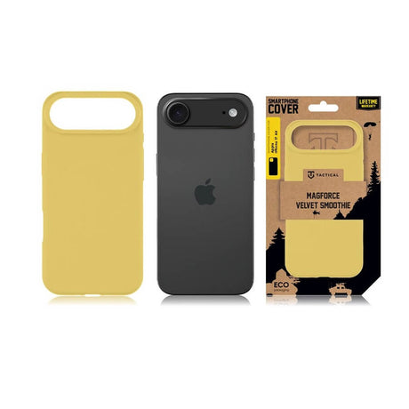 Magsafe Силиконов Калъф за iPhone Air, Tactical MagForce Velvet Smoothie Case, Жълт (5)