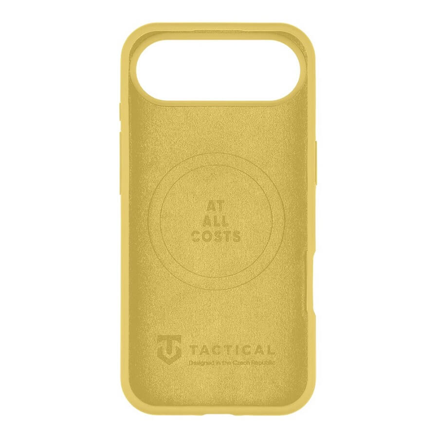 Magsafe Силиконов Калъф за iPhone Air, Tactical MagForce Velvet Smoothie Case, Жълт (4)