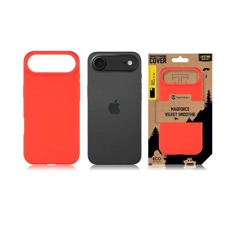 Magsafe Силиконов Калъф за iPhone Air, Tactical MagForce Velvet Smoothie Case, Червен (5)