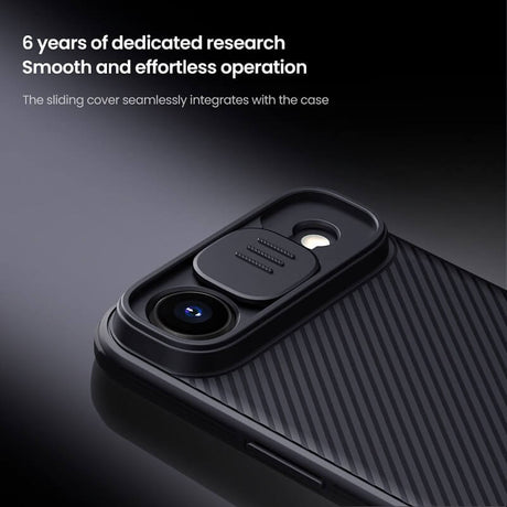 Калъф с Плъзгач за Камера за iPhone Air, Nillkin CamShield Pro Case, Черен (2)