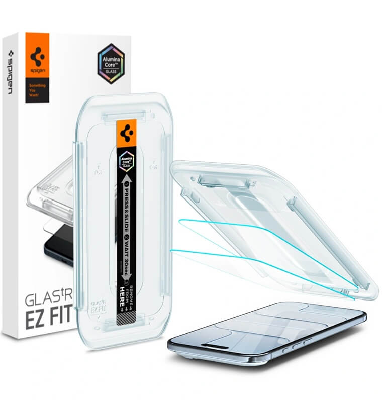 Стъклен Протектор за iPhone Air, Spigen EZ Fit Glass 2бр., Прозрачен