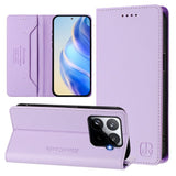 Кожен Калъф с Джобове за Xiaomi 15T Pro, Rfid Wallet Case, Лилав (3)
