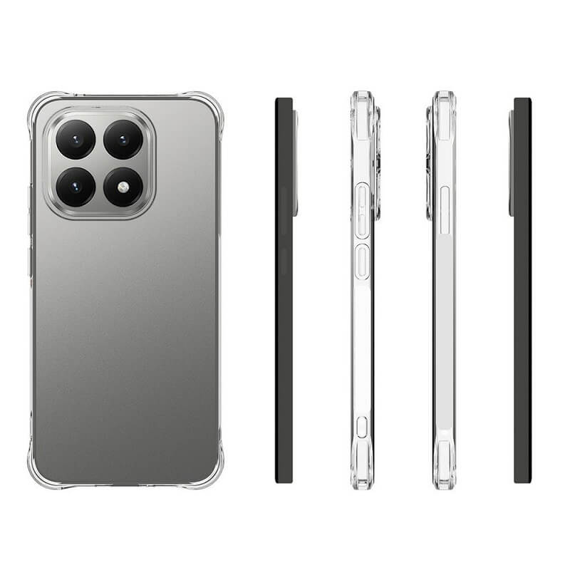 Противоударен Силиконов Калъф за Xiaomi 15T, Shockproof Case, Прозрачен (5)