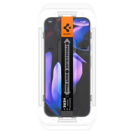 Затъмняващ Протектор за Google Pixel 9 Pro/ 9, Spigen Privacy Glass tR EZ Fit 2бр., Черен (5)