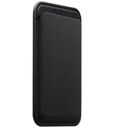 Magsafe Карбонов Калъф за Карти, Pitaka Magnetic Woven Wallet Black/Gray, Черен (2)