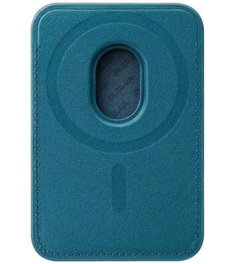 Magsafe Карбонов Калъф за Карти, Pitaka Magnetic Woven Wallet Moonrise, Син (3)