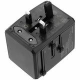 Универсален Адаптер и Зарядно за Цял Свят, Worldwide Travel Adapter 220V, Черен (2)