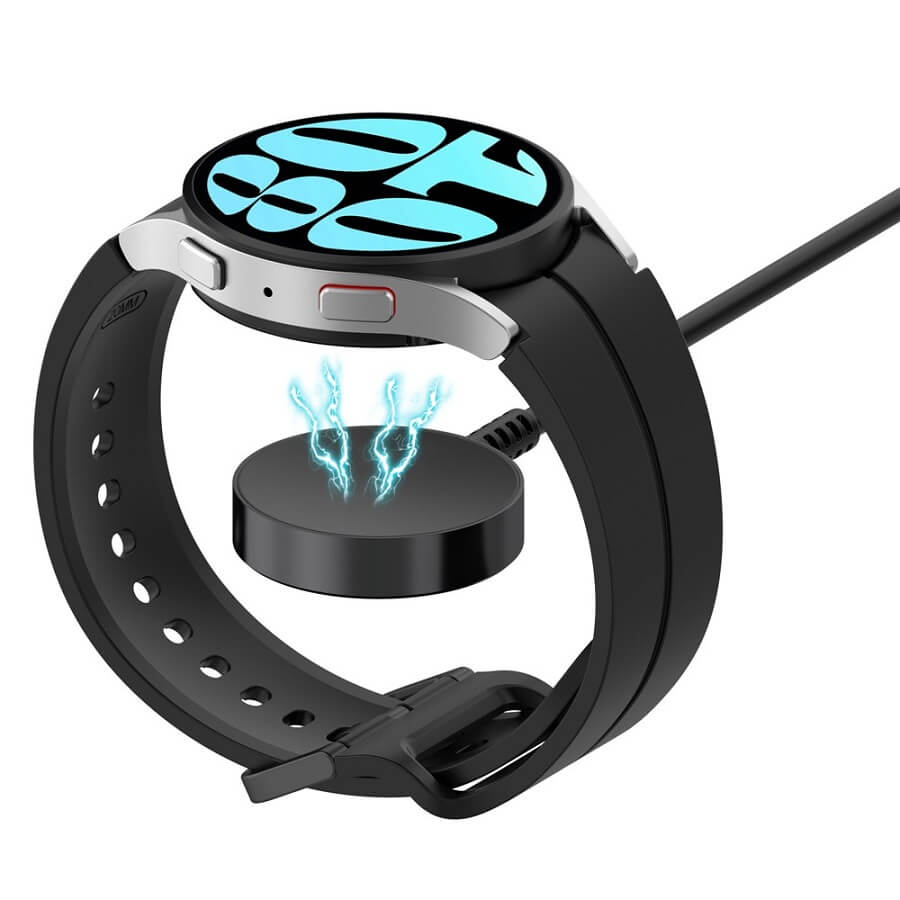 Бързо Зарядно за Samsung Watch 6/ 5/ 4, Wireless Charger, Черен (4)