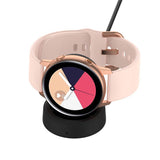 Зарядно за Samsung Watch 5/ 4/ 3/ Active, Wireless Charger, Черен (7)