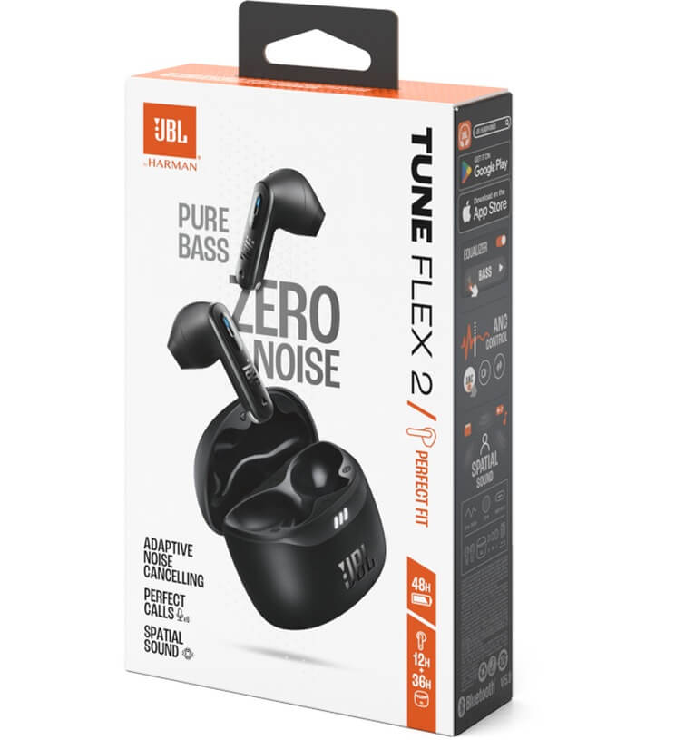 Безжични Слушалки, JBL Tune Flex 2, Черен (5)