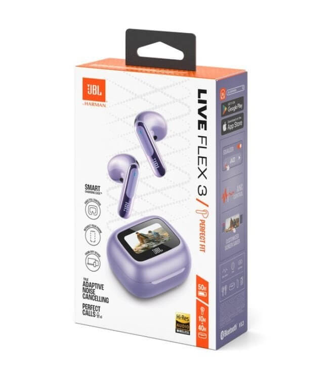 Безжични Слушалки, JBL Live Flex 3, Лилав (6)