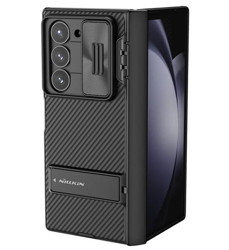 Противоударен Калъф за Samsung Z Fold 6, Nillkin CamShield Stand Case, Черен (2)