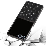 Калъф с Блестяща Декорация за Samsung Z Flip 7, Glitter Case, Черен (3)