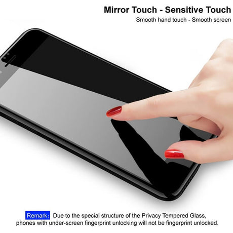 Затъмняващ Протектор за Huawei Pura 80 Pro/ Ultra, Imak Privacy Anti-Spy Glass, Черен (6)