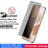 Затъмняващ Протектор за Huawei Pura 80 Pro/ Ultra, Imak Privacy Anti-Spy Glass, Черен (3)