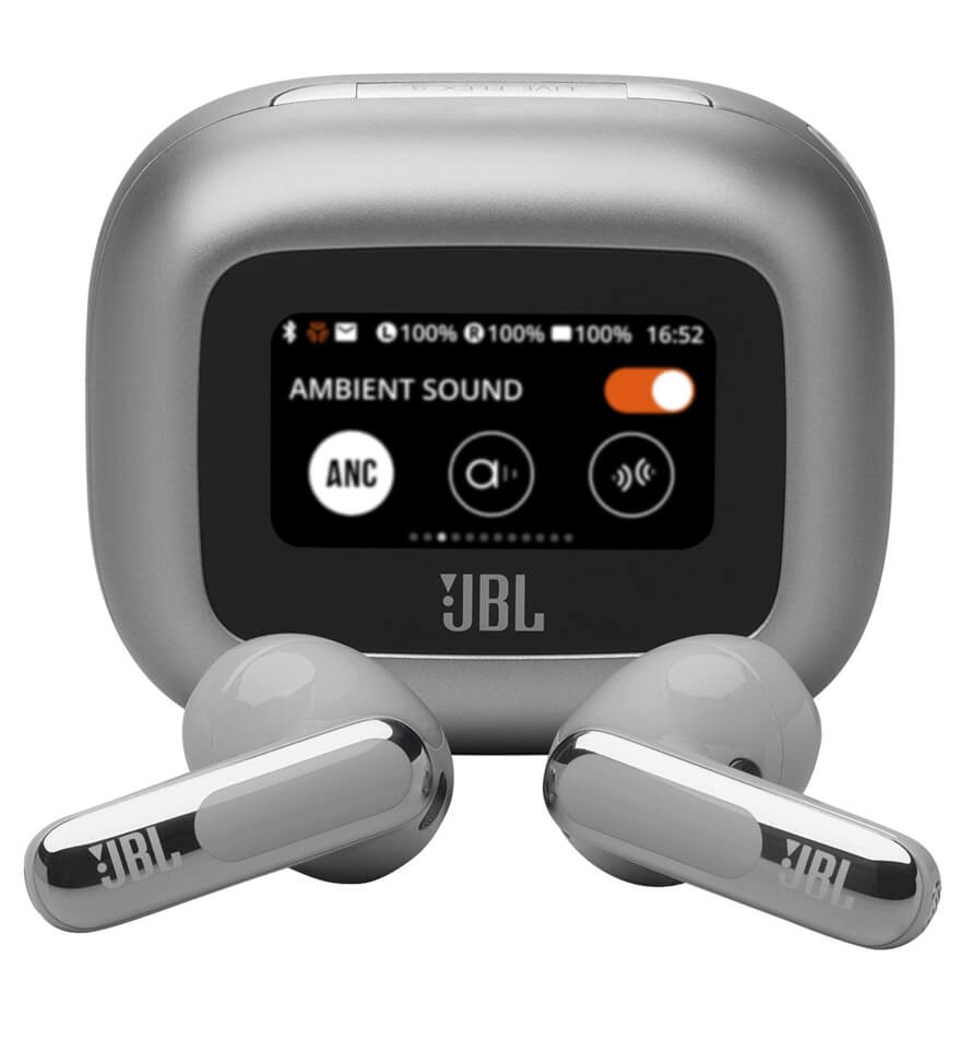 Безжични Слушалки, JBL Live Flex 3, Сребрист