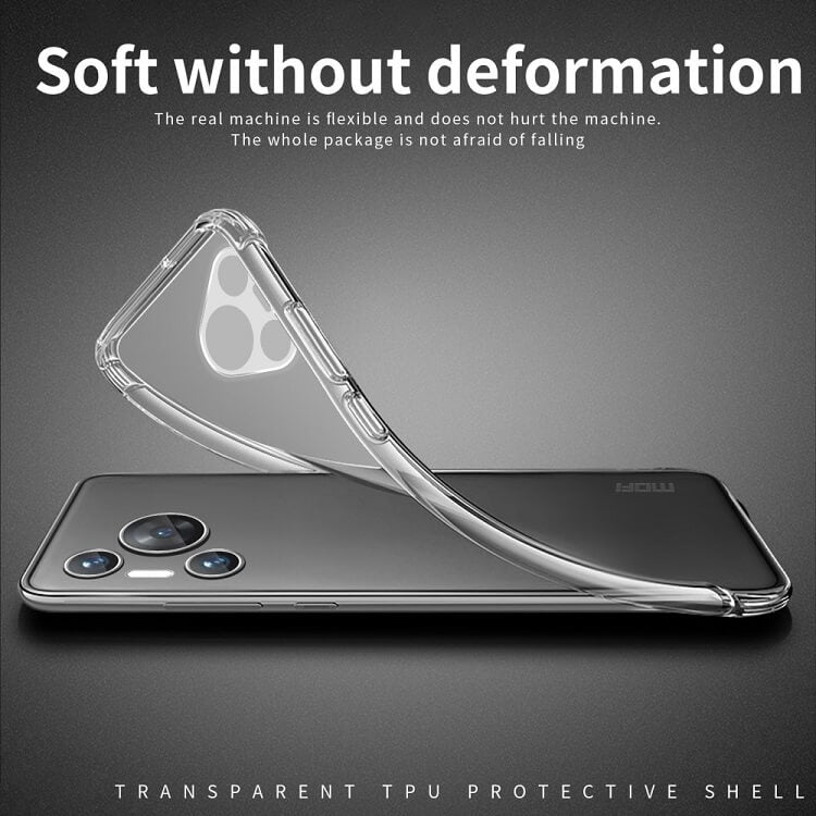 Силиконов Калъф за Huawei Pura 80 Pro, Slim Transperant Case, Прозрачен (4)