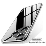 Силиконов Калъф за Huawei Pura 80, Slim Transperant Case, Прозрачен (2)