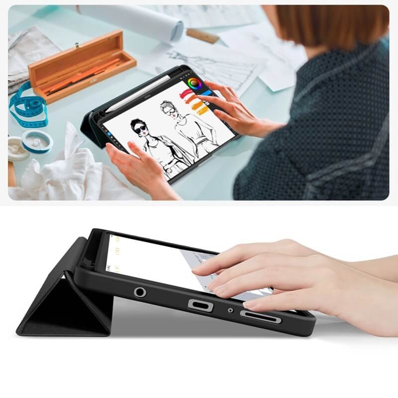 Калъф за Samsung Tab A11 Plus/ A9 Plus 11", Tech-Protect SC Pen Case, Черен (6)