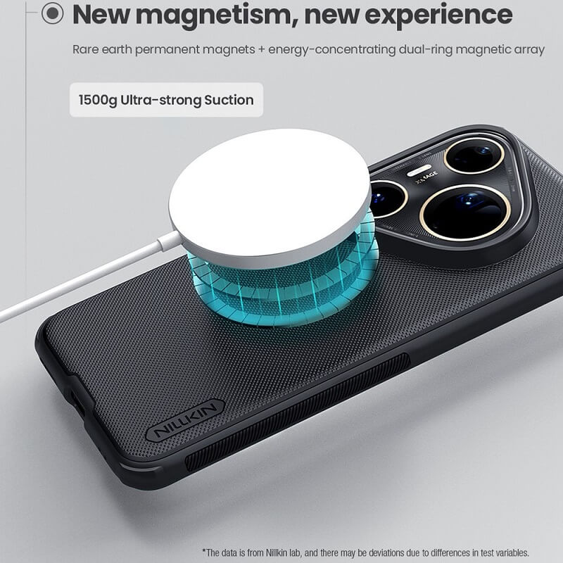 Magsafe Калъф за Huawei Pura 80 Ultra, Nillkin Super Frosted Pro Case, Черен (11)