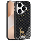 Magsafe Кожен Калъф за Huawei Pura 80, Abeel Ultra-Slim Case, Черен