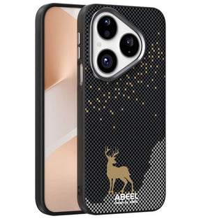Magsafe Кожен Калъф за Huawei Pura 80, Abeel Ultra-Slim Case, Черен
