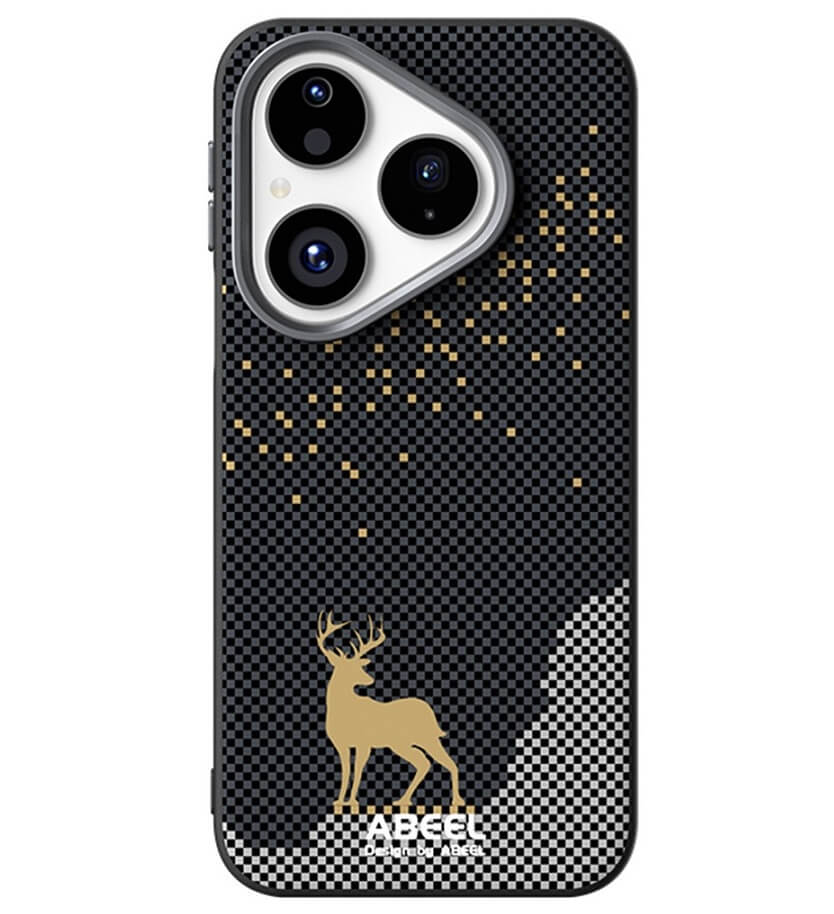 Magsafe Кожен Калъф за Huawei Pura 80, Abeel Ultra-Slim Case, Черен (2)