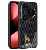 Magsafe Кожен Калъф за Huawei Pura 80 Pro, Abeel Ultra-Slim Case, Черен