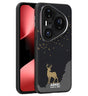 Magsafe Кожен Калъф за Huawei Pura 80 Pro, Abeel Ultra-Slim Case, Черен