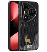 Magsafe Кожен Калъф за Huawei Pura 80 Ultra, Abeel Ultra-Slim Case, Черен