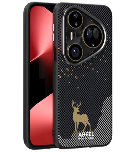 Magsafe Кожен Калъф за Huawei Pura 80 Ultra, Abeel Ultra-Slim Case, Черен