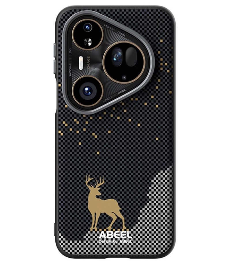 Magsafe Кожен Калъф за Huawei Pura 80 Ultra, Abeel Ultra-Slim Case, Черен (2)