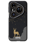Magsafe Кожен Калъф за Huawei Pura 80 Ultra, Abeel Ultra-Slim Case, Черен (2)