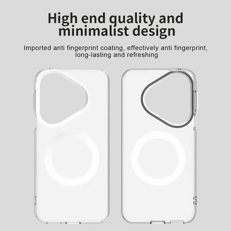 Magsafe Калъф за Huawei Pura 80, Hybrid Clear Case, Прозрачен (3)