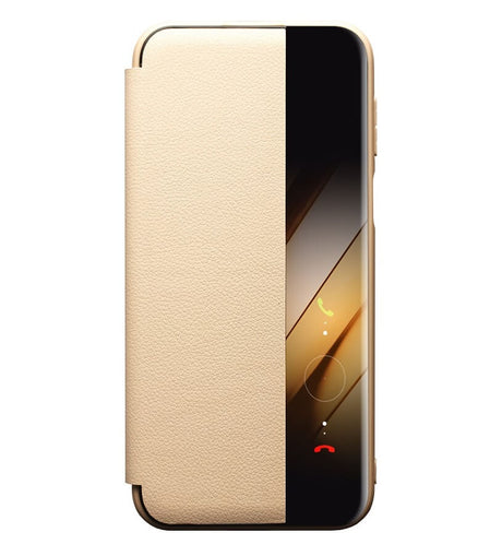 Активен Калъф за Huawei Pura 80 Pro, Qialino Smart Book Case, Златист (2)