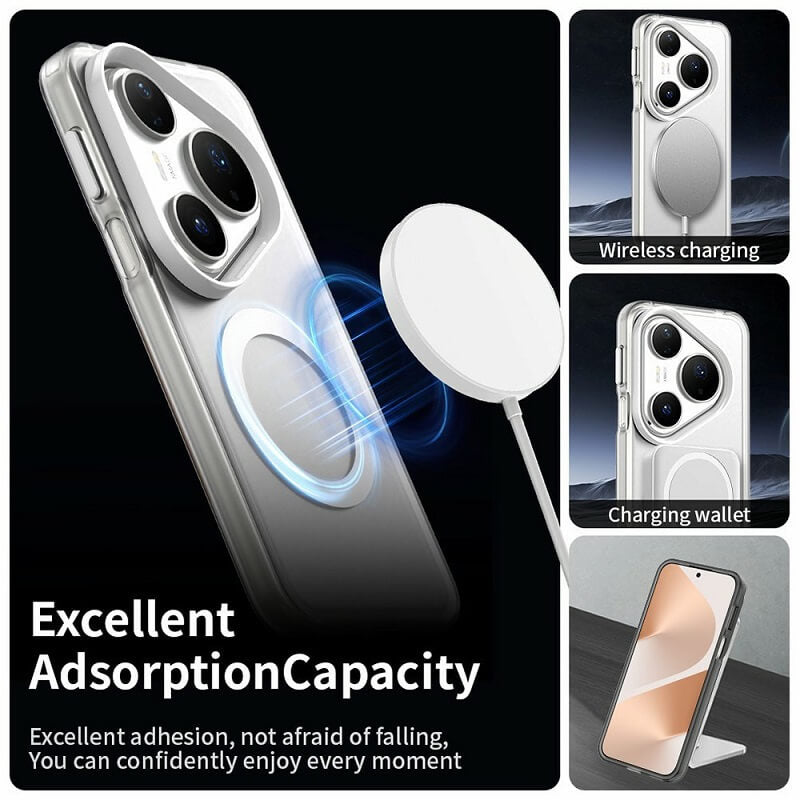 Magsafe Калъф за Huawei Pura 80 Pro, Hybrid Clear Case, Прозрачен (2)