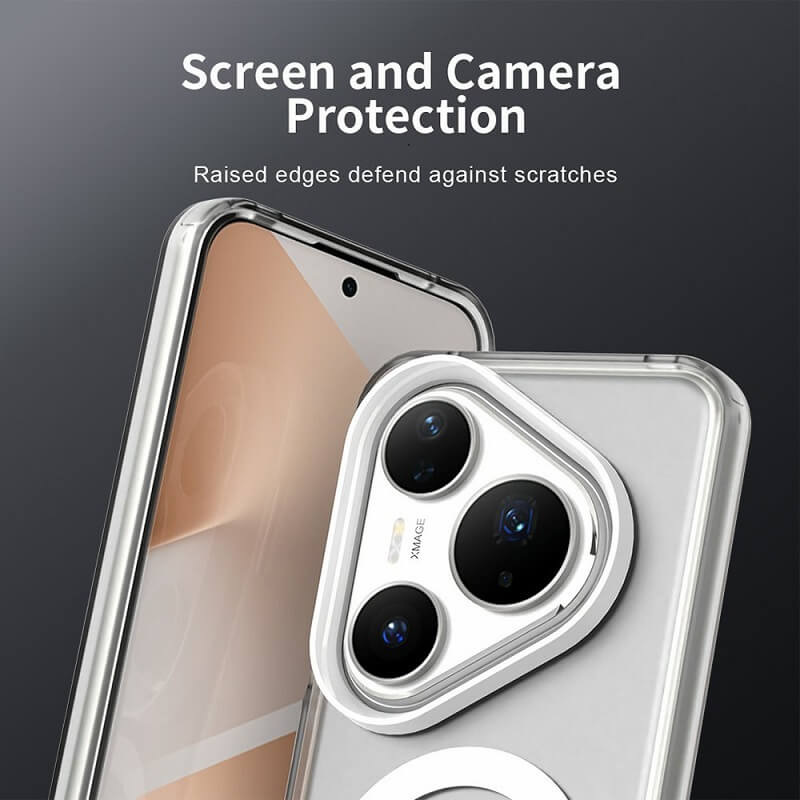 Magsafe Калъф за Huawei Pura 80 Pro, Hybrid Clear Case, Прозрачен (6)