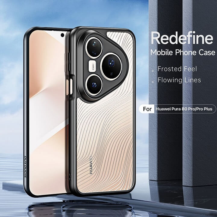 Елегантен Калъф за Huawei Pura 80 Pro, Dux Ducis Aimo Case, Черен (3)
