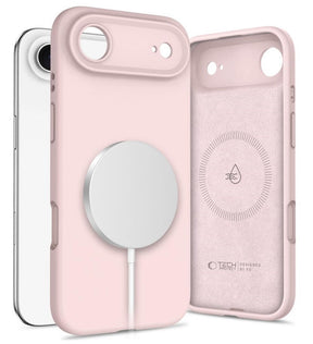Magsafe Калъф за iPhone Air, Tech-Protect Silicone Case, Розов