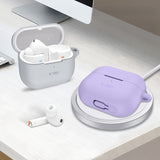 Калъф за Samsung Galaxy Buds 3 Pro/ 3 FE/ 3, Tech-Protect Silicone Case, Лилав (4)