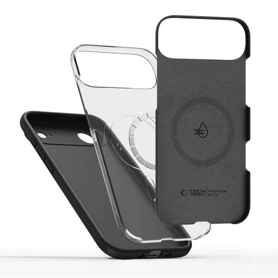 Magsafe Калъф за iPhone Air, Tech-Protect Silicone Case, Черен (2)