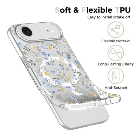 Magsafe Калъф за iPhone Air, Tech-Protect FlexAir Spring Flowers Case, Цветен (3)